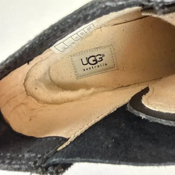 UGG Blaney Crystal High Top Leather Sneakers S/N 1008490 - Picture 8 of 12